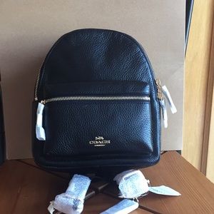 Coach Mini Charlie Leather Backpack